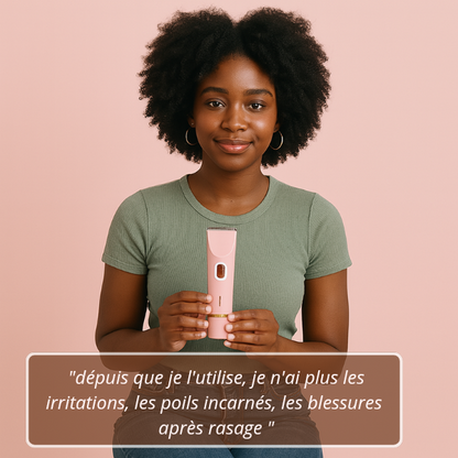 Evaskin™- le rasoir corporel électrique 2 en 1 Ultime- L’outil indispensable qu'utilise les Miss pour une peau éclatante.